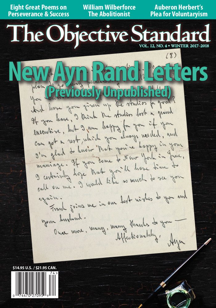 Thirteen Previously Unpublished Letters of Ayn Rand