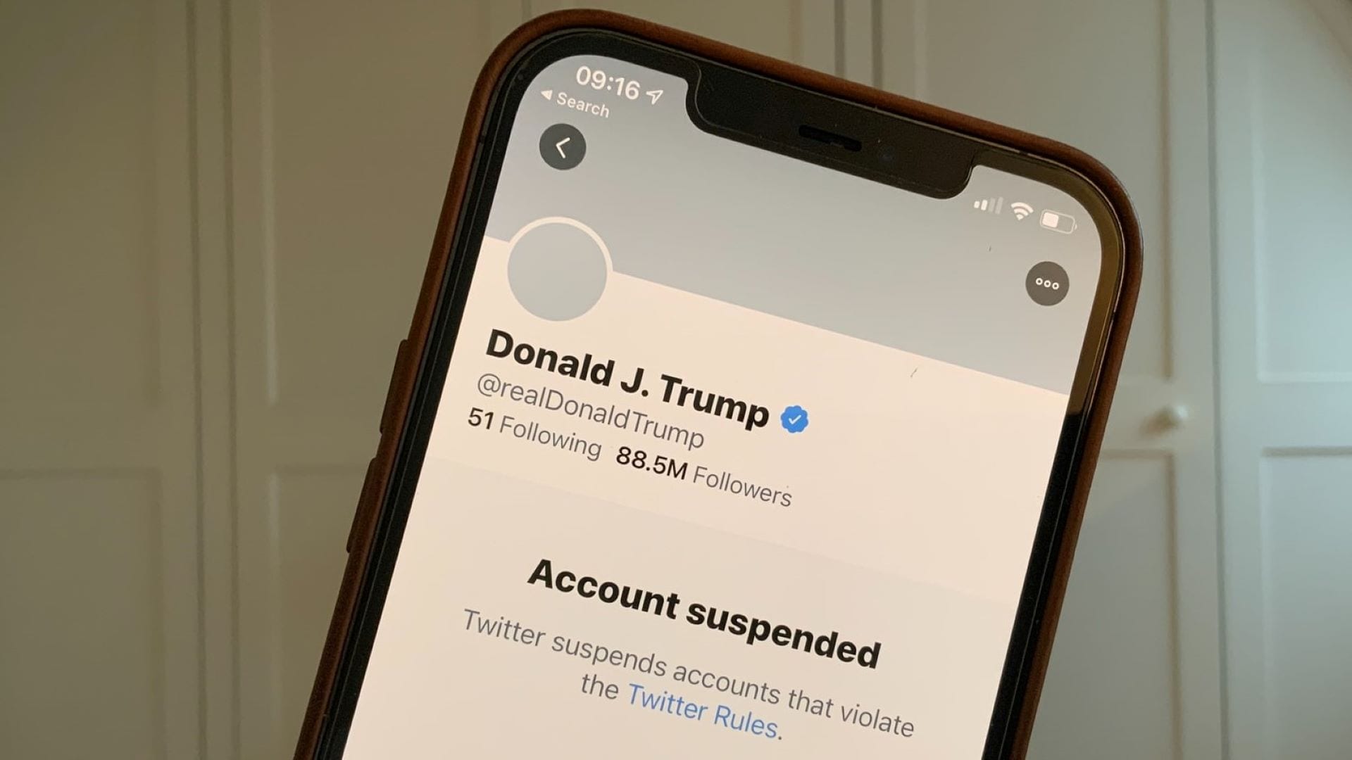 Donald Trump has been banned from Twitter