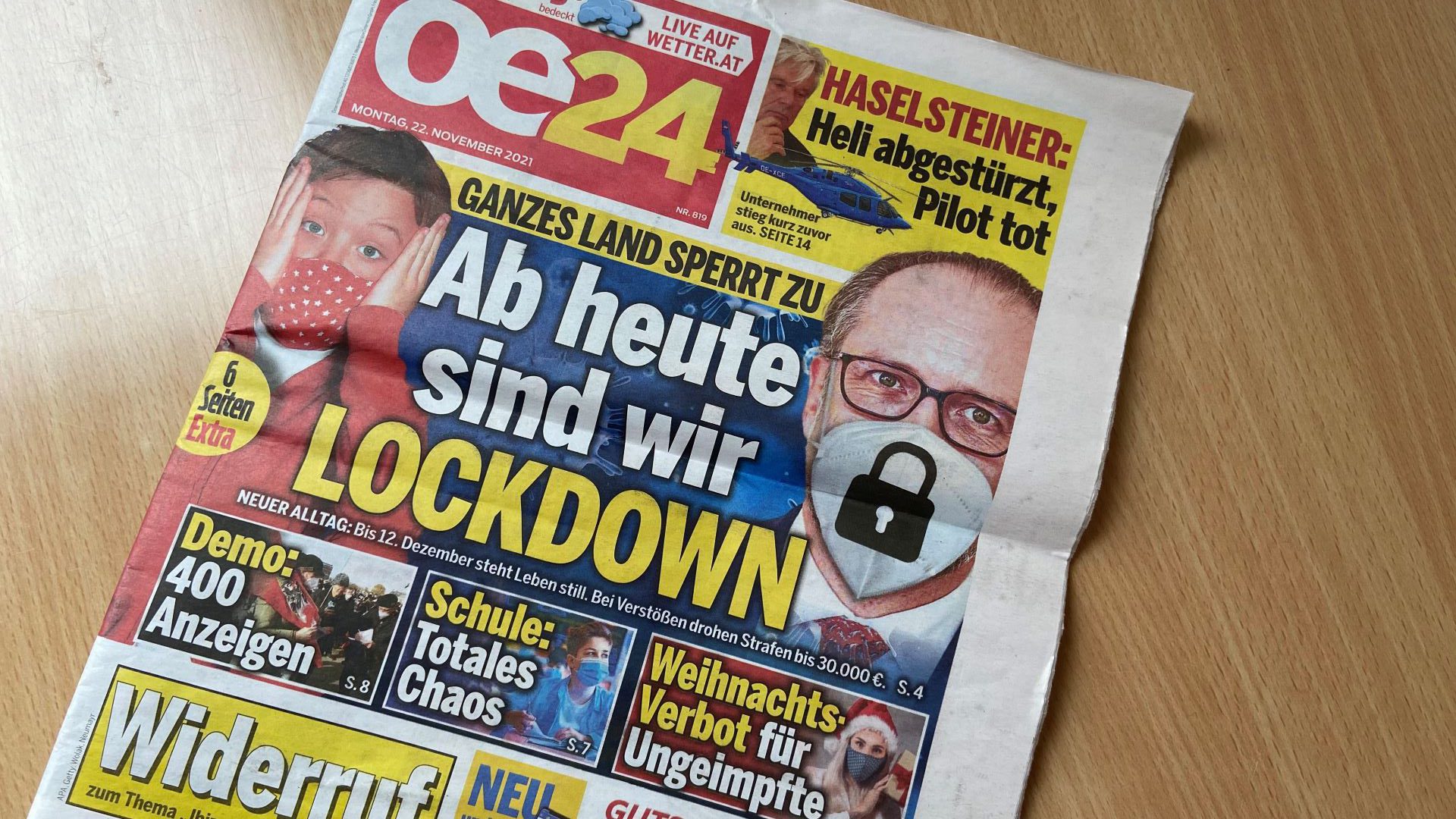 In Austria, COVID authoritarianism is reaching disturbing new levels. A nationwide lockdown has reintroduced and being unvaccinated will soon be illegal