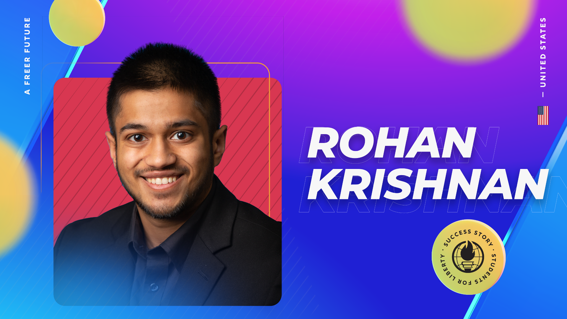 Rohan Krishnan, a junior at Yale University and SFL Local Coordinator, has emerged as a passionate advocate for free speech and civil liberties