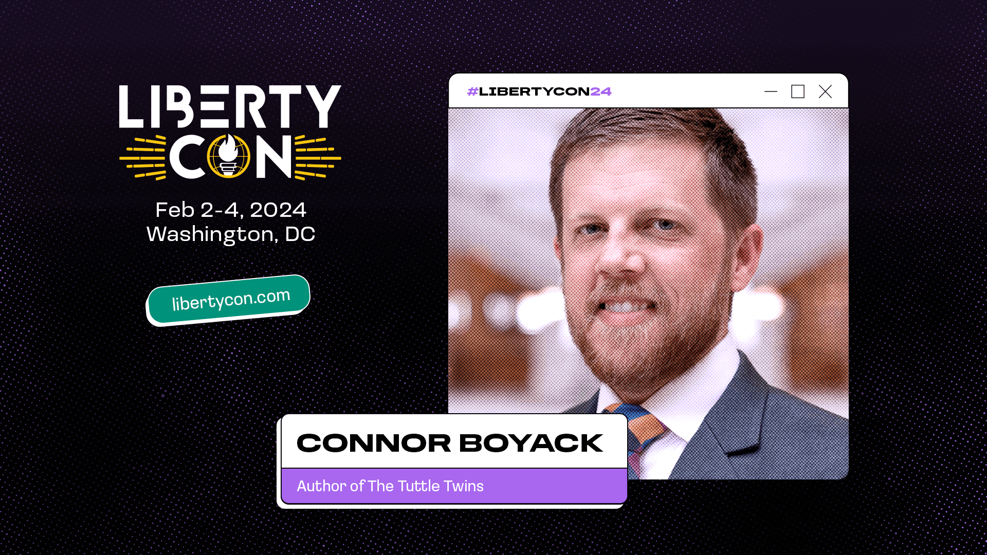 Students For Liberty is announcing two new speakers for LibertyCon International 2024: Connor Boyack and Jaiden Rodriguez