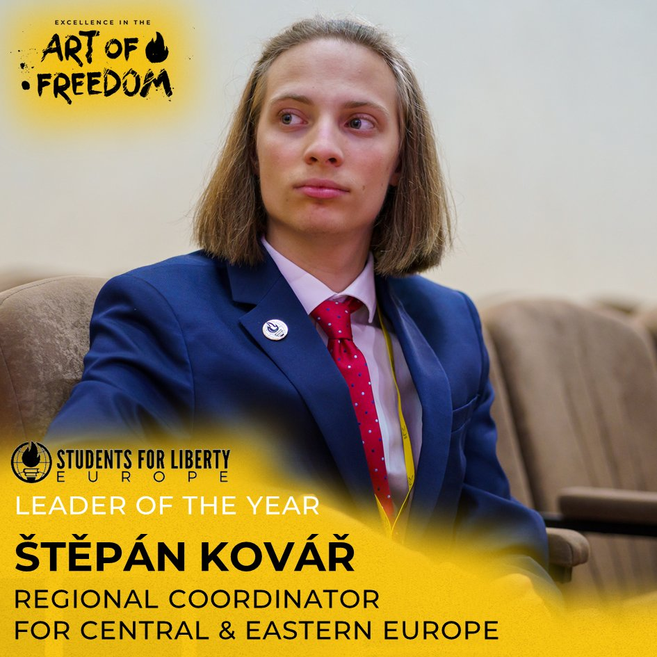 Štěpán Kovář is European Students For Liberty's Leader of the Year
