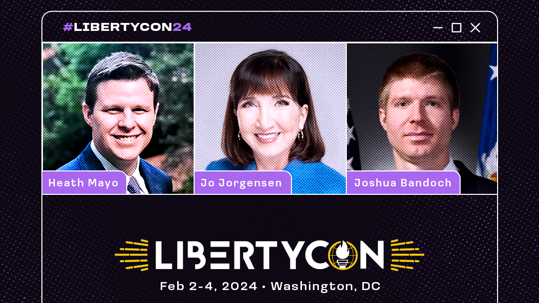 Students For Liberty is announcing three new speakers for LibertyCon International 2024: Heath Mayo, Jo Jorgensen, and Joshua Bandoch