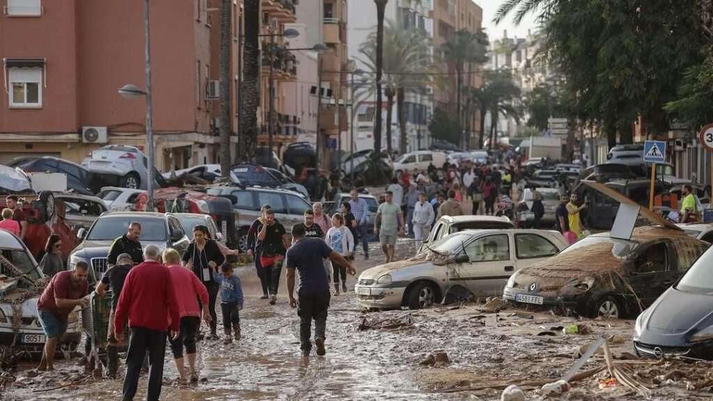Representative photo of the aftermath of 2024 Valencia flooding