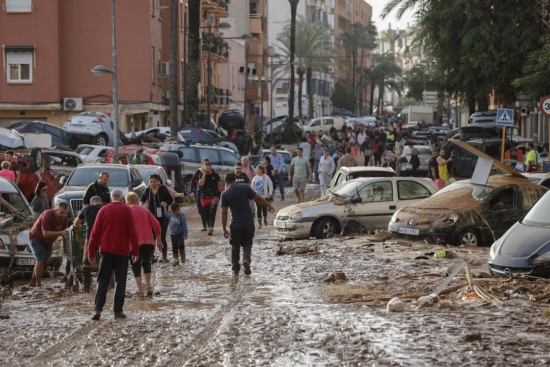 Representative photo of the aftermath of 2024 Valencia flooding