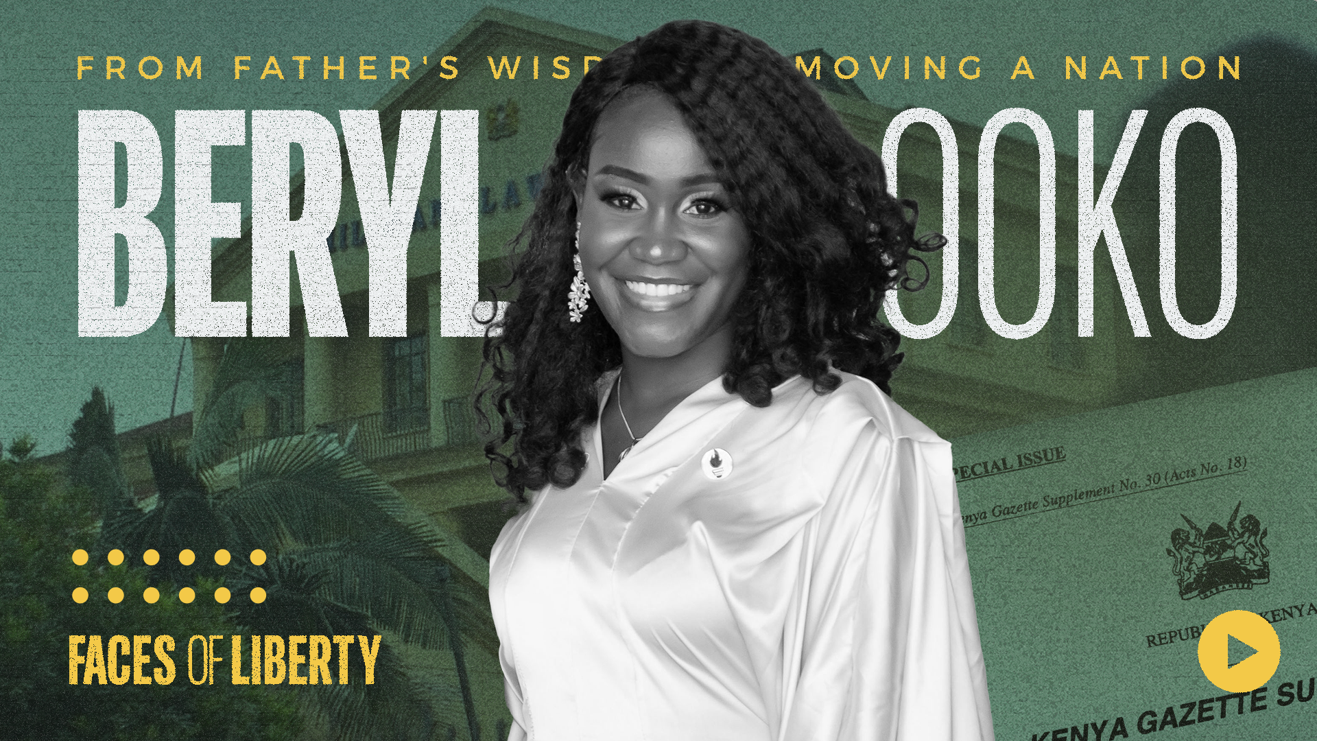 Beryl Ooko stands tall with Students For Liberty.
