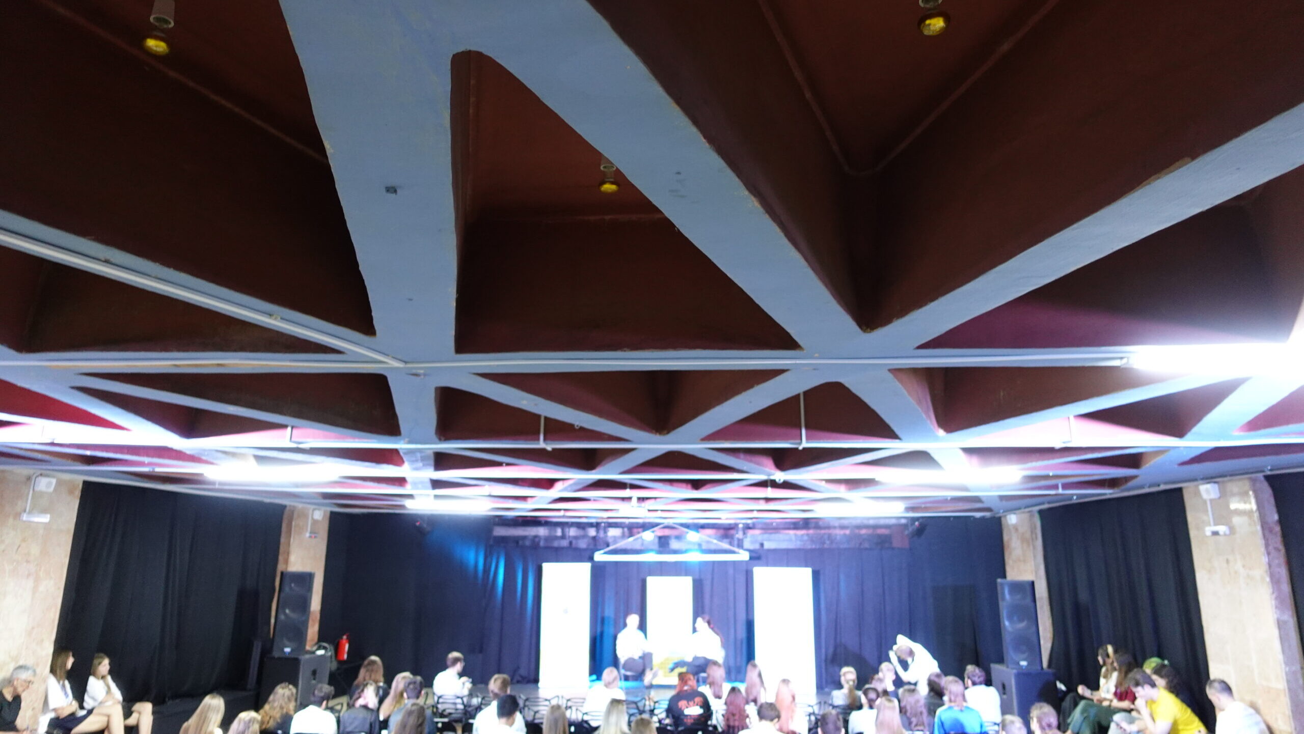 This is an image of the roof of the event space that hosted Ukrainian Renaissance 2025.